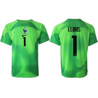 Frankrike Hugo Lloris #1 Målvakt Bortatröja VM 2022 Korta ärmar